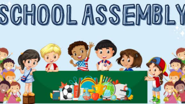 school assembly banner