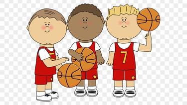 boys playing basketball