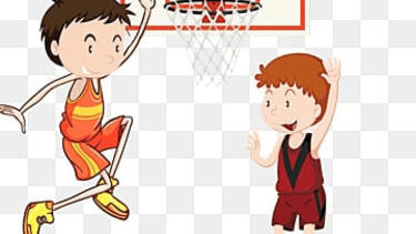 boys playing basketball