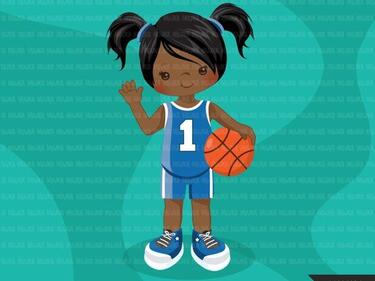 girl with basketball